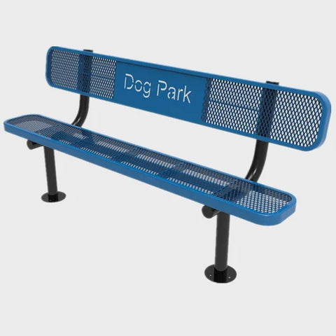 dog park activities equipment outside backyard doggie pet agility training course expanded metal dog bench