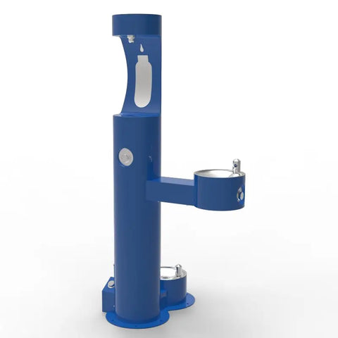 TL44F Tubular bottle filler with pet fountain 304 316 Stainless Steel Outdoor Bottle Filling Station with Foot Pedal