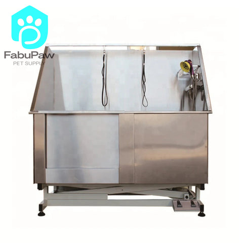 Stainless Steel Electric Lifting Bath Sink For Animals For Pet Shop