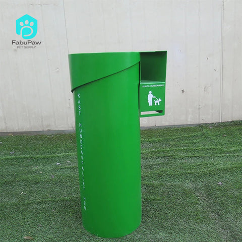 Outdoor Cleaning Products Rubbish Bin Fully Assemble Metal Litter Container Pet Poop Station