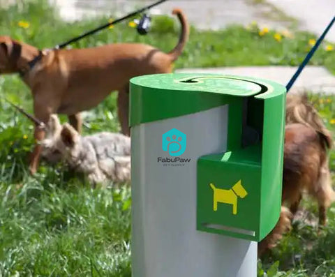 Outdoor Cleaning Products Rubbish Bin Fully Assemble Metal Litter Container Pet Poop Station