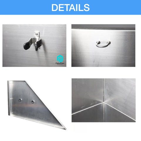 Wholesale Custom Size luxury Dog Washing Stations With Ramp Faucet Stainless Steel Pet Dog Grooming Bath Tub for pet