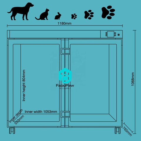 Pet supplies Automatic High Velocity Dog Pet Pets Petkit Cat hair blower force groomers Dryer box drying Cabin grooming Machine