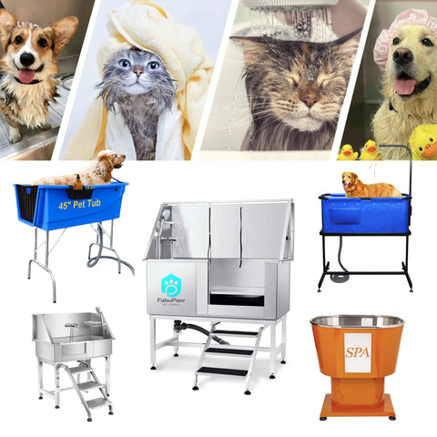 Designed Collapsible Foldable Stainless Steel ABS Plastic Dog Pet Commercial Shower Spa Bath Bathtub Sustainable