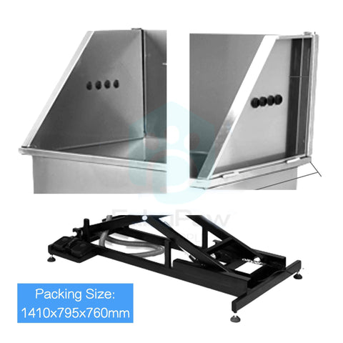 Professional Groomers Best Raised Elevated folding Stainless Steel Pet Dog Grooming Wash Station Bath Tubs For Sale For Hom
