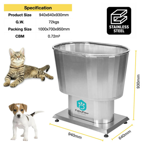 New Sustainable Multifunction Stainless Steel Pet Spa Wash Station Microbubble Massage Bathing Tub Dog Cat Grooming Cleansing