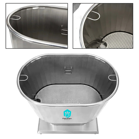 Sustainable Veterinary Cleaning Products Luxury Dog Spa Stainless Steel Bath Tubs bathing tub for Pet Bathing & Shower