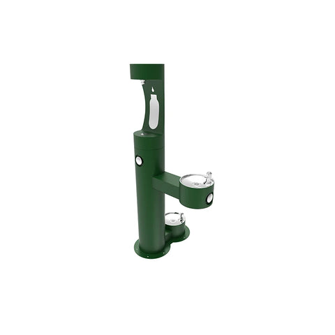 Customized Freestanding Stainless Steel Bottle Filler Bubbler Outdoor Water Drinking Fountain Pedestal Fountain with Pet Station