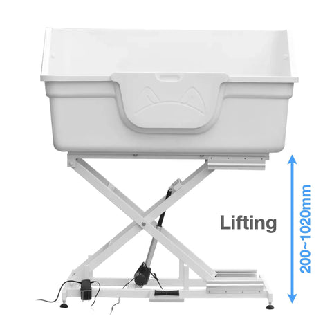 Luxury Adjustable Height Electric Lifting Acrylic Pet Bathtub