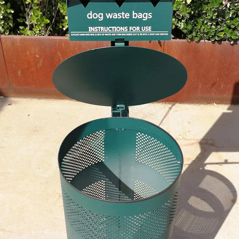 Trending Irregular Shape Standing Double Outdoor Dog Waste Bin Shit Pet Stations
