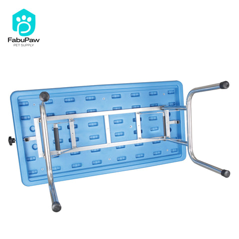 Folding Pet Grooming Table Plastic Top Dog Portable Foldable Table