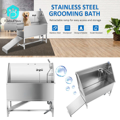 Multifunction Manufacture Medical Pet Sink Pet Dog Grooming Bathtub 304 Stainless Steel Pet Cleaning & Grooming Products