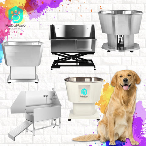 Multifunction Deluxe Electric Lifting Stainless Steel Dog Bath Wash Machine Bathing Tub Bathtub For Pet Salon And Groomers