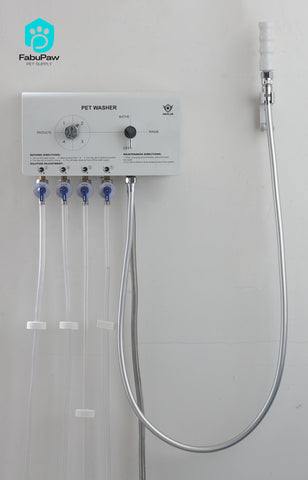 PW-102 New Adjustable Dilution Shampoo Machine Mix Shampoo Automatically Pet Washer for Dogs and Cats Shampoo Machine White
