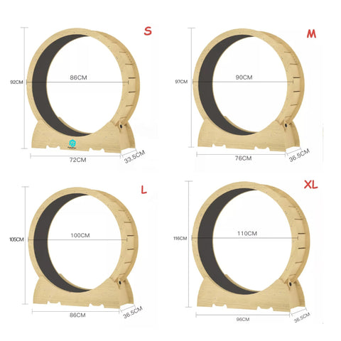 Petsproofing Interactive Anti-depression Wooden Fiber Board Pet Tread Exercise Running Wheel Cat Exercise Dog Fun Treadmill Toy