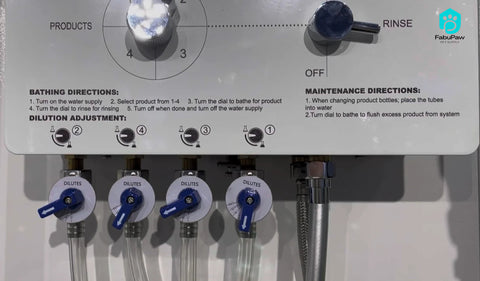 PW-102 New Adjustable Dilution Shampoo Machine Mix Shampoo Automatically Pet Washer for Dogs and Cats Shampoo Machine White