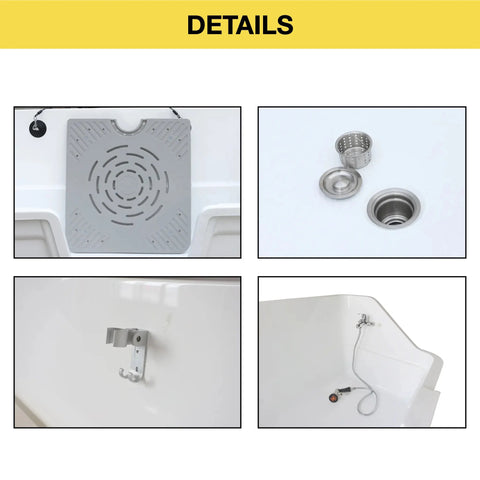 Luxury Adjustable Height Electric Lifting Acrylic Pet Bathtub