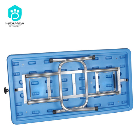 Folding Pet Grooming Table Plastic Top Dog Portable Foldable Table
