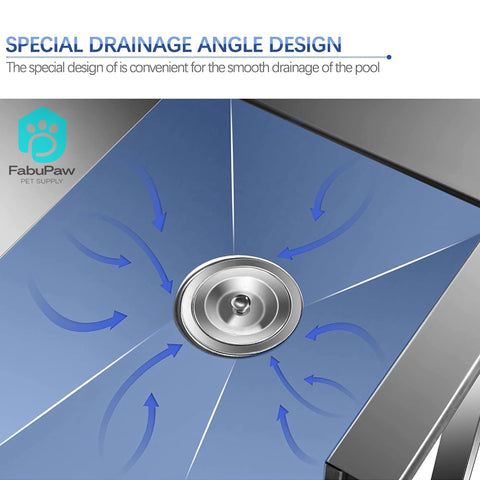 Novelty Designed Stainless Steel Pet Grooming Spa Bath Tubs Shower with Ozone Function Sustainable Grooming Sets Dogs