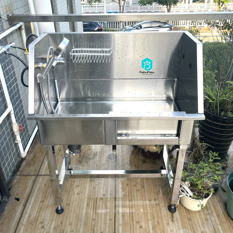 Professional multifunction Stainless Steel Pet Dog Grooming Tub spa Bath Tub tubs Dog Washing Station With Faucet & Accessories