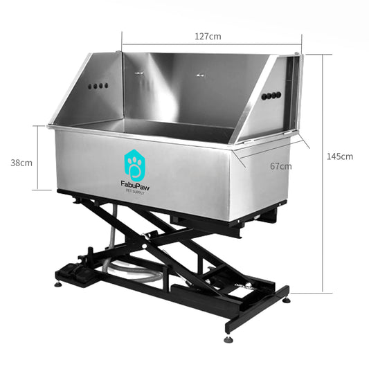 Professional Groomers Best Raised Elevated folding Stainless Steel Pet Dog Grooming Wash Station Bath Tubs For Sale For Hom
