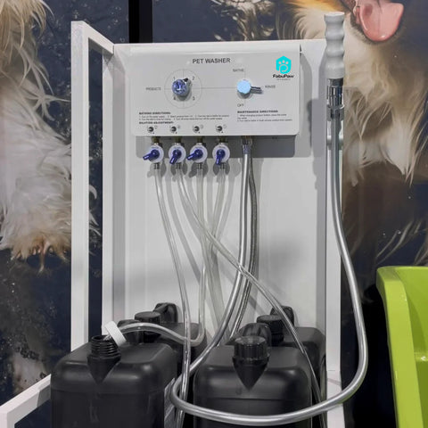 PW-102 New Adjustable Dilution Shampoo Machine Mix Shampoo Automatically Pet Washer for Dogs and Cats Shampoo Machine White