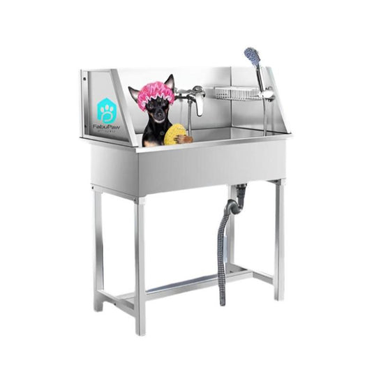 Novelty Designed Stainless Steel Pet Grooming Spa Bath Tubs Shower with Ozone Function Sustainable Grooming Sets Dogs